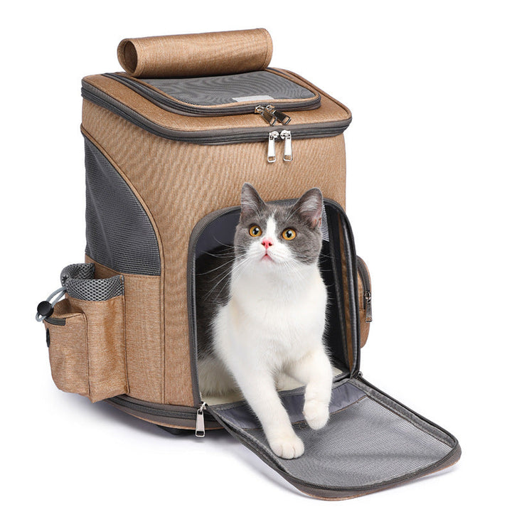 Portable Folding Trolley Pet Backpack for Adventures | Paw Paw Trails