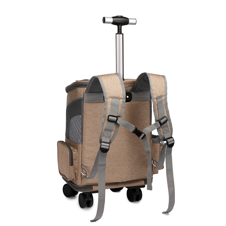 Portable Folding Trolley Pet Backpack for Adventures | Paw Paw Trails