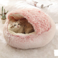 2-in-1 Plush Pet Bed for Cozy Comfort in Winter | Paw Paw Trails