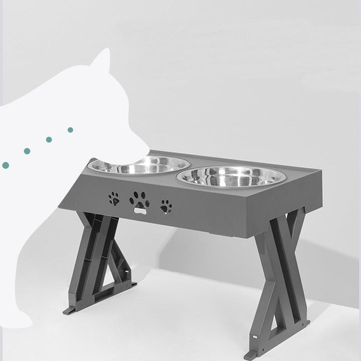 Adjustable Dog Food Bowl for Comfortable Dining | Paw Paw Trails