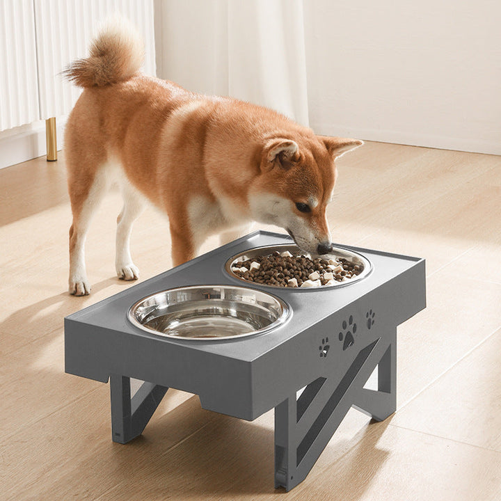 Adjustable Dog Food Bowl for Comfortable Dining | Paw Paw Trails