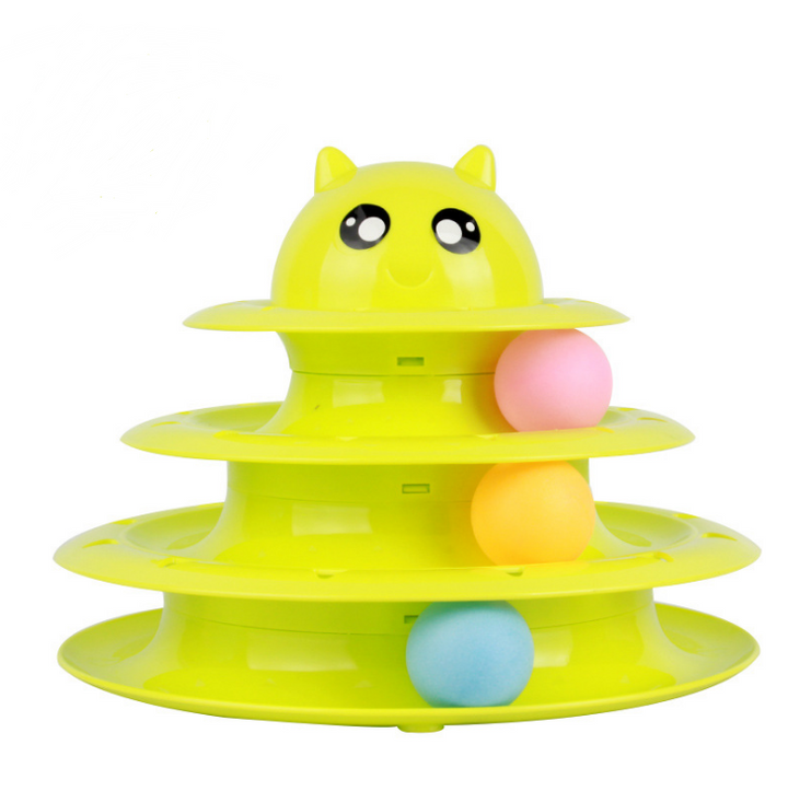 Three-Layer Cat Toy Turntable Ball - Fun & Engaging | Paw Paw Trails