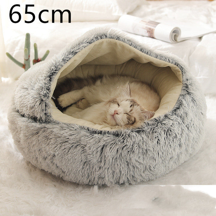 2-in-1 Plush Pet Bed for Cozy Comfort in Winter | Paw Paw Trails