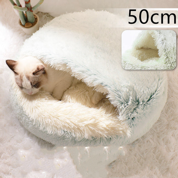 2-in-1 Plush Pet Bed for Cozy Comfort in Winter | Paw Paw Trails