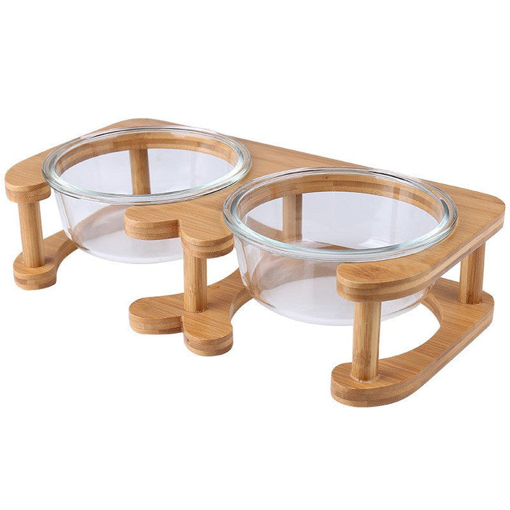 Elegant Glass Cat Food Bowl for Stylish Mealtimes | Paw Paw Trails