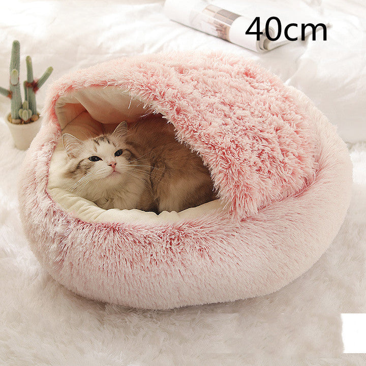 2-in-1 Plush Pet Bed for Cozy Comfort in Winter | Paw Paw Trails