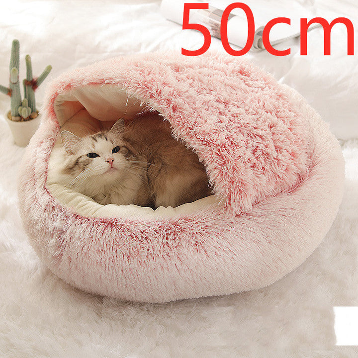 2-in-1 Plush Pet Bed for Cozy Comfort in Winter | Paw Paw Trails