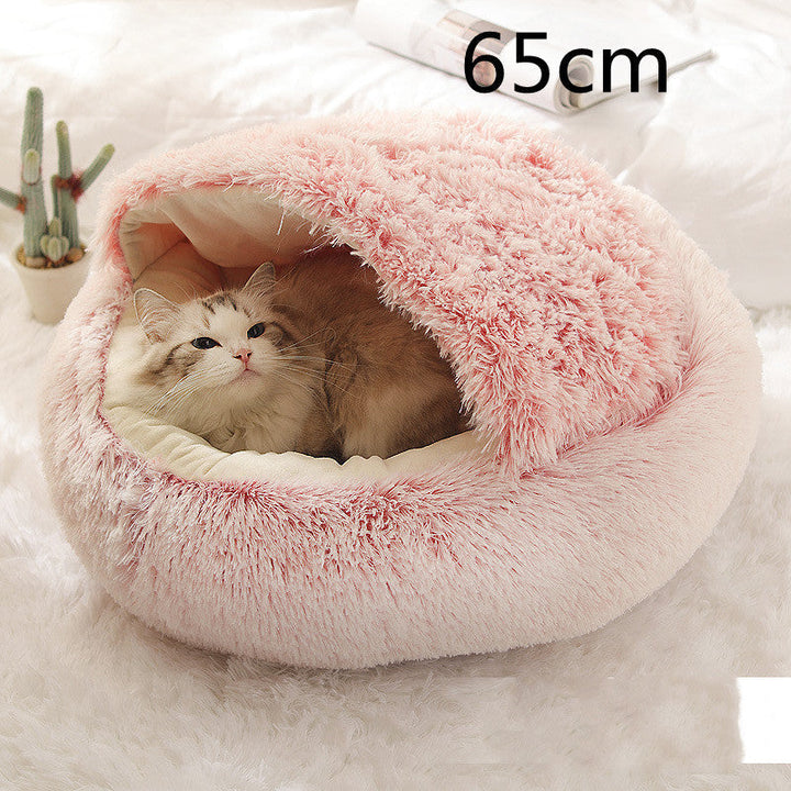 2-in-1 Plush Pet Bed for Cozy Comfort in Winter | Paw Paw Trails