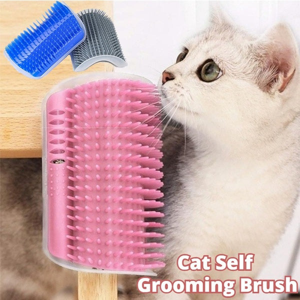 Cat Self-Grooming Wall Brush for Easy Grooming | Paw Paw Trails