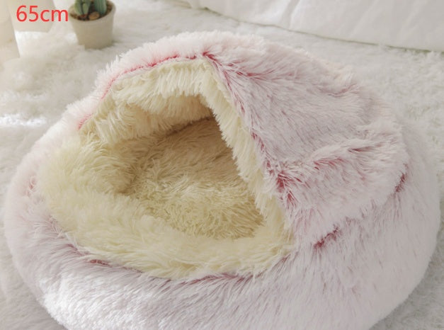 2-in-1 Plush Pet Bed for Cozy Comfort in Winter | Paw Paw Trails