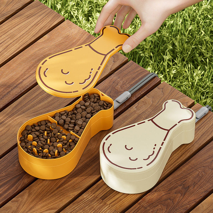 Portable Pet Feeder - Convenient 2-in-1 Design | Paw Paw Trails