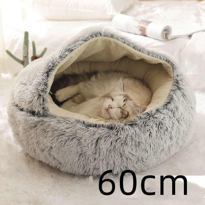 2-in-1 Plush Pet Bed for Cozy Comfort in Winter | Paw Paw Trails