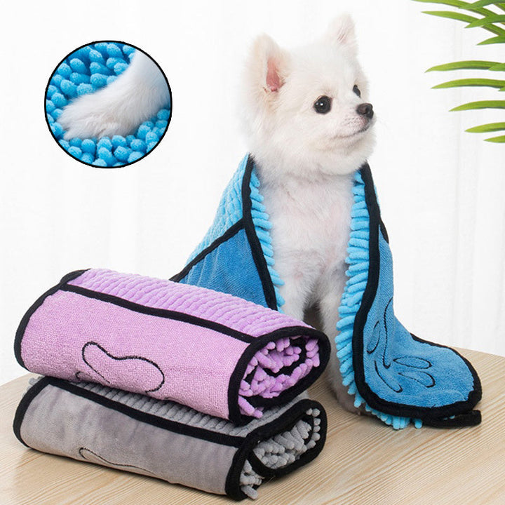 Super Absorbent Pet Bath Towel - Fast Drying & Soft | Paw Paw Trails